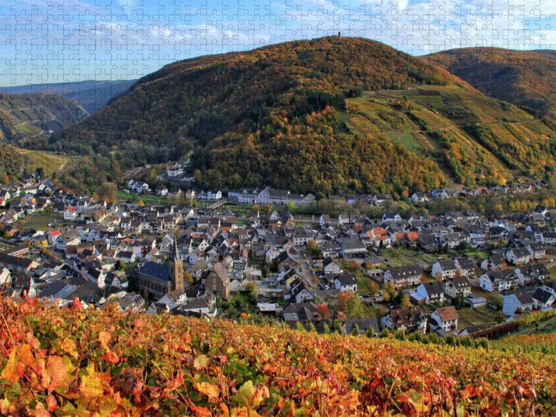Blick auf Dernau an der Ahr - CALVENDO Foto-Puzzle'