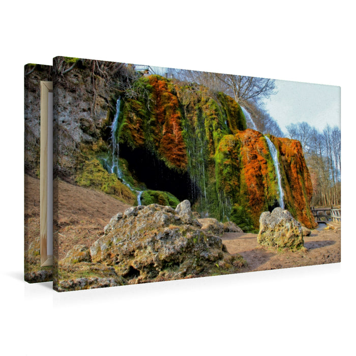 Premium Textil-Leinwand Nohner Wasserfälle