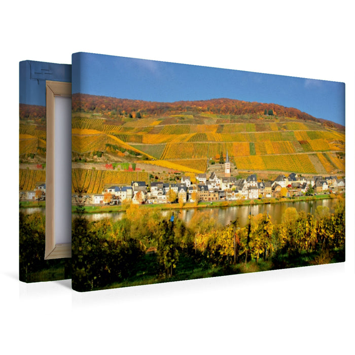 Premium Textil-Leinwand Ein Motiv aus dem Kalender An der wunderschönen Mosel