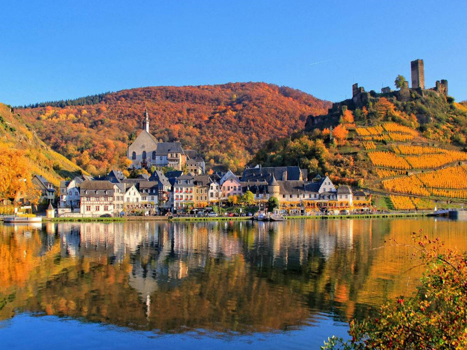 Herrlicher Blick auf Beilstein und die Burg Metternich - CALVENDO Foto-Puzzle'