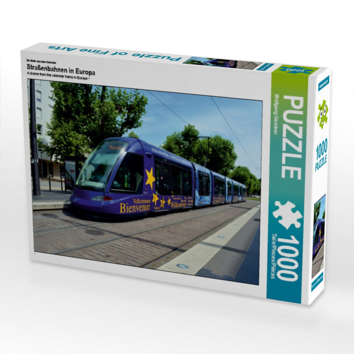 Ein Motiv aus dem Kalender Straßenbahnen in Europa 1000 Teile Puzzle quer - CALVENDO Foto-Puzzle'