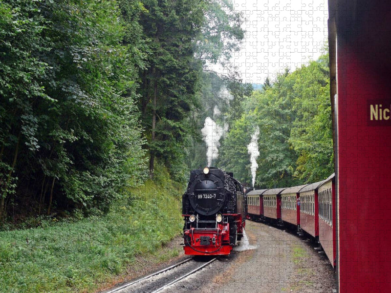 Bei der Brockenbahn im Harz - CALVENDO Foto-Puzzle'