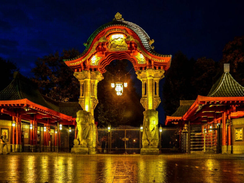 Elefantentor am Zoo - CALVENDO Foto-Puzzle'