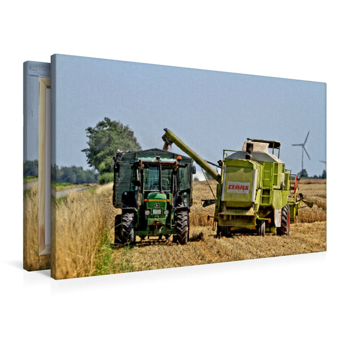 Premium Textil-Leinwand Weizenernte