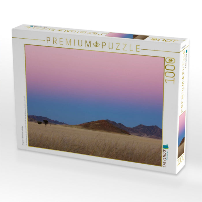 Morgens in der Namib in Afrika - CALVENDO Foto-Puzzle'
