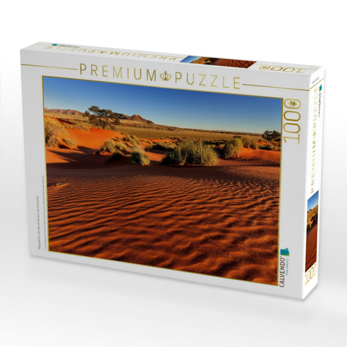 Morgenlicht in der Namib-Wüste in der Sossusvlei - CALVENDO Foto-Puzzle'