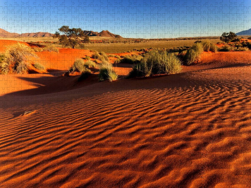 Morgenlicht in der Namib-Wüste in der Sossusvlei - CALVENDO Foto-Puzzle'