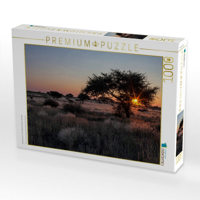 Akazienbaum in der Kalahari-Wüste in Namibia - CALVENDO Foto-Puzzle'