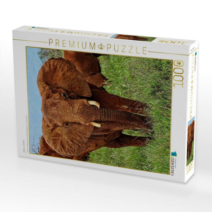 Elefant....auf Safari - CALVENDO Foto-Puzzle'