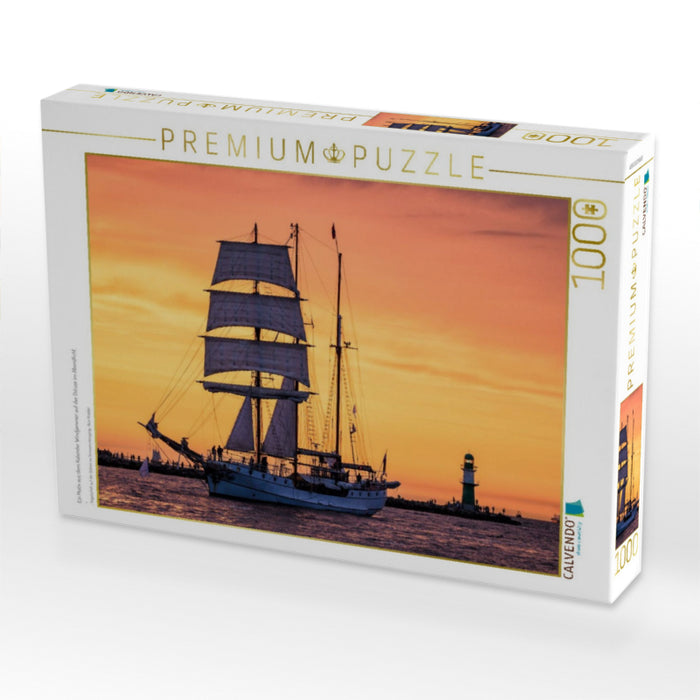 Ein Motiv aus dem Kalender Windjammer auf der Ostsee im Abendlicht - CALVENDO Foto-Puzzle'