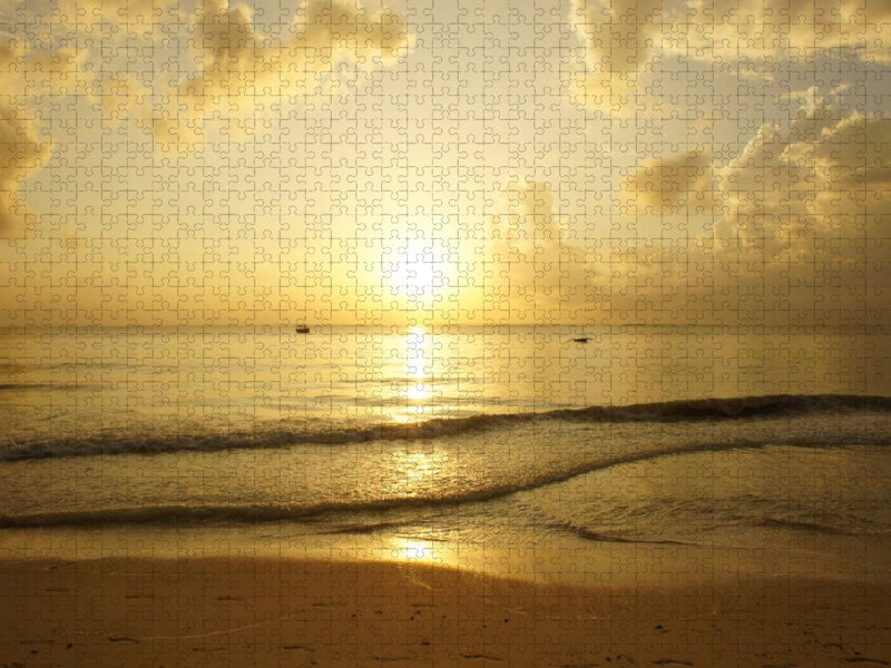 Goldener Morgen....Lichtstimmung - CALVENDO Foto-Puzzle'
