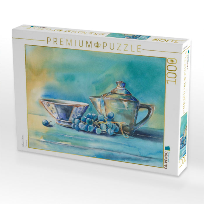 Stillleben in Türkis - CALVENDO Foto-Puzzle'
