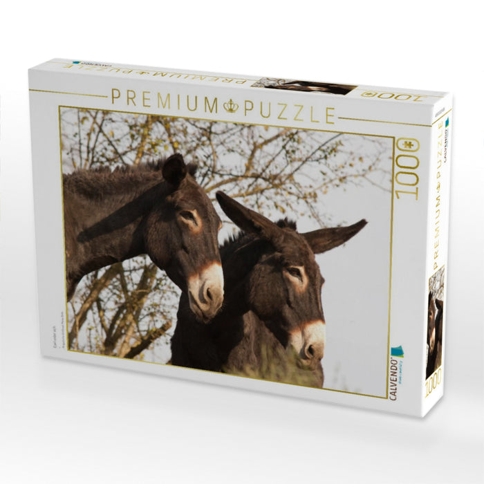 Esel unter sich - CALVENDO Foto-Puzzle'