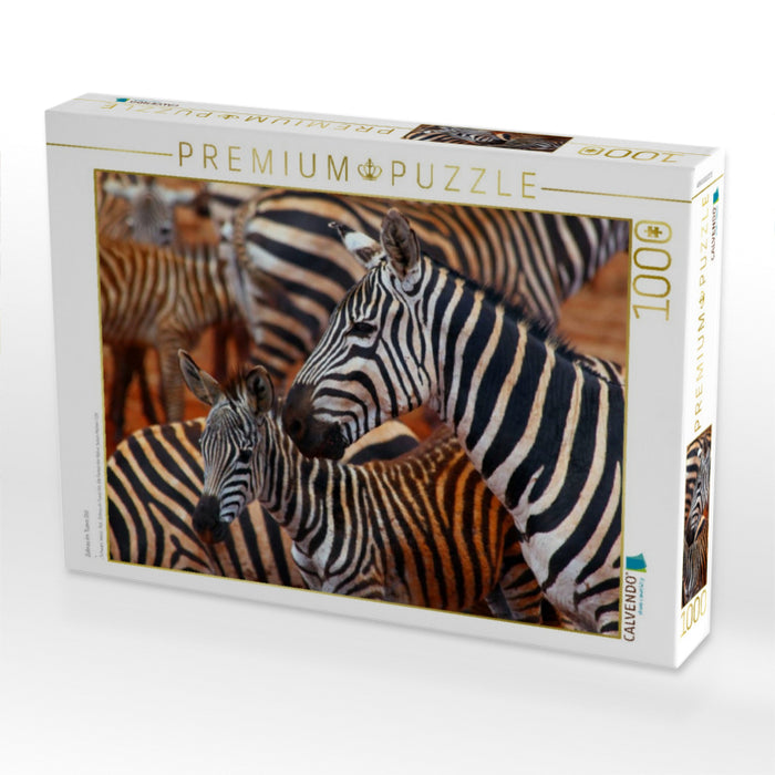 Zebras im Tsavo Ost - CALVENDO Foto-Puzzle'