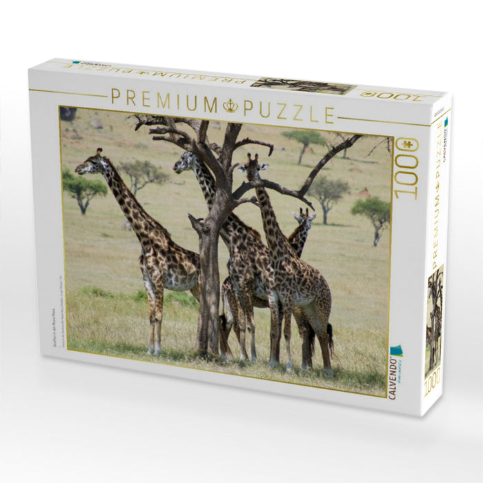 Giraffen in der Masai Mara - CALVENDO Foto-Puzzle'
