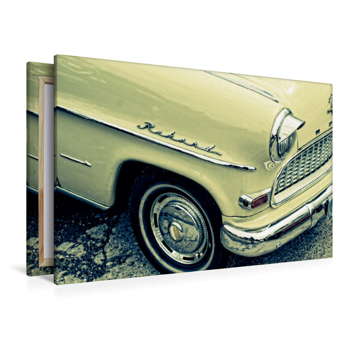 Premium Textil-Leinwand Oldtimer Details