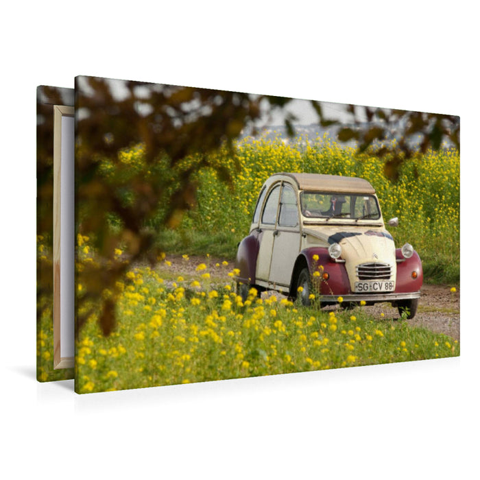 Premium Textil-Leinwand Citroën 2CV Dolly