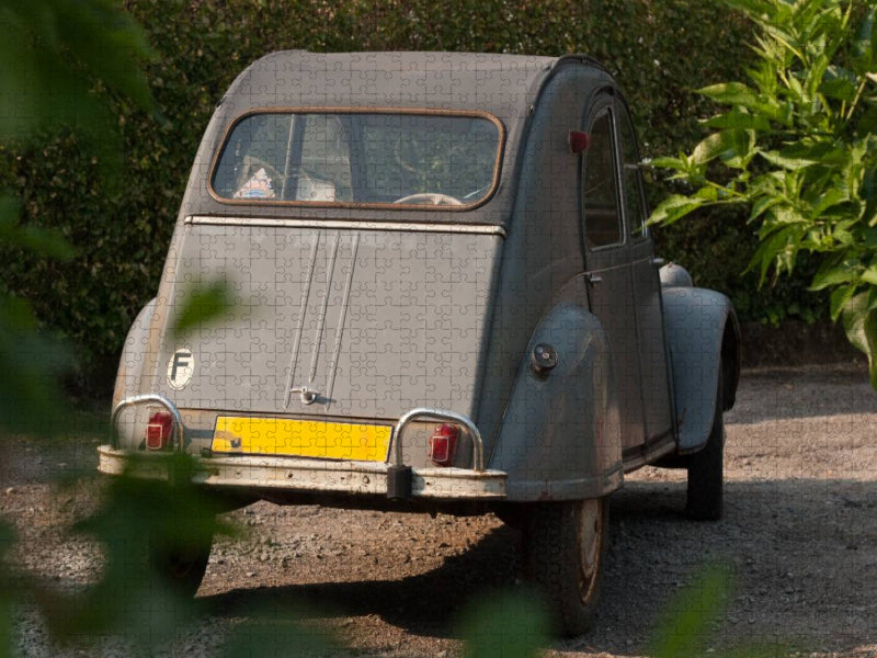 Citroën 2CV Alte Liebe rostet nicht - CALVENDO Foto-Puzzle'