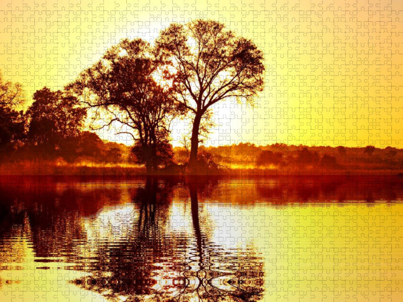 Morgens in Afrika - CALVENDO Foto-Puzzle'