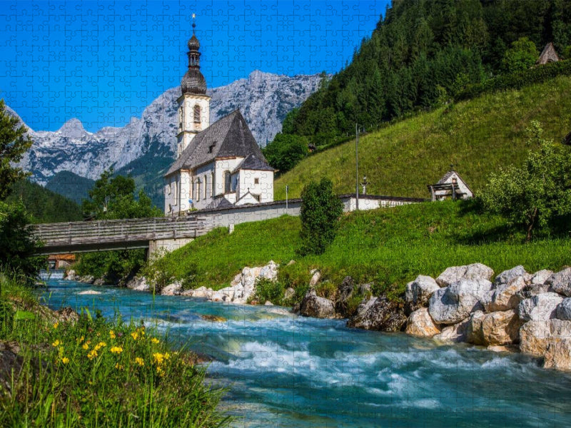 Frühling in Ramsau - CALVENDO Foto-Puzzle'