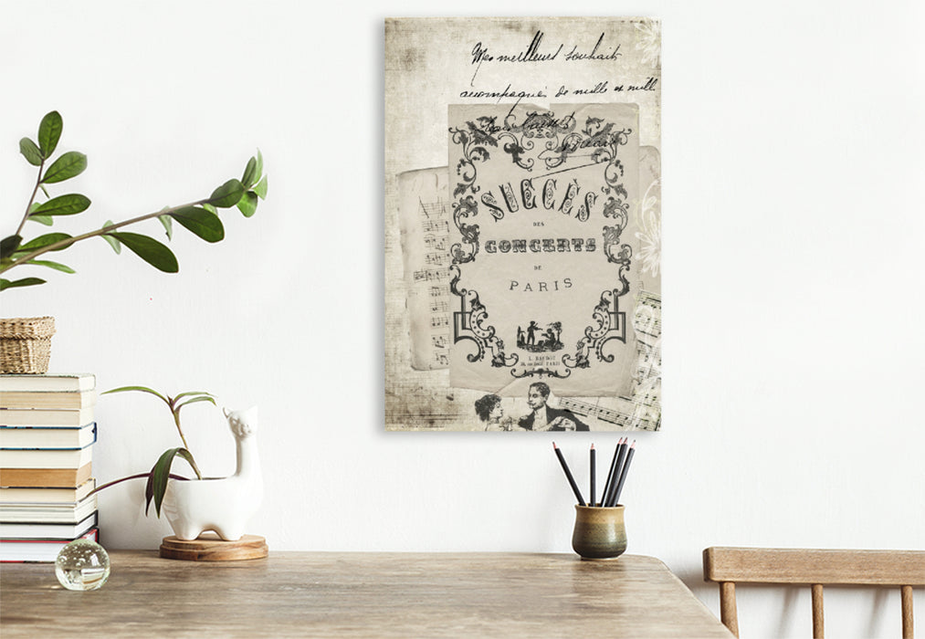 Premium Textil-Leinwand Premium Textil-Leinwand 80 cm x 120 cm  hoch Ein Motiv aus dem Kalender Vintage Welten
