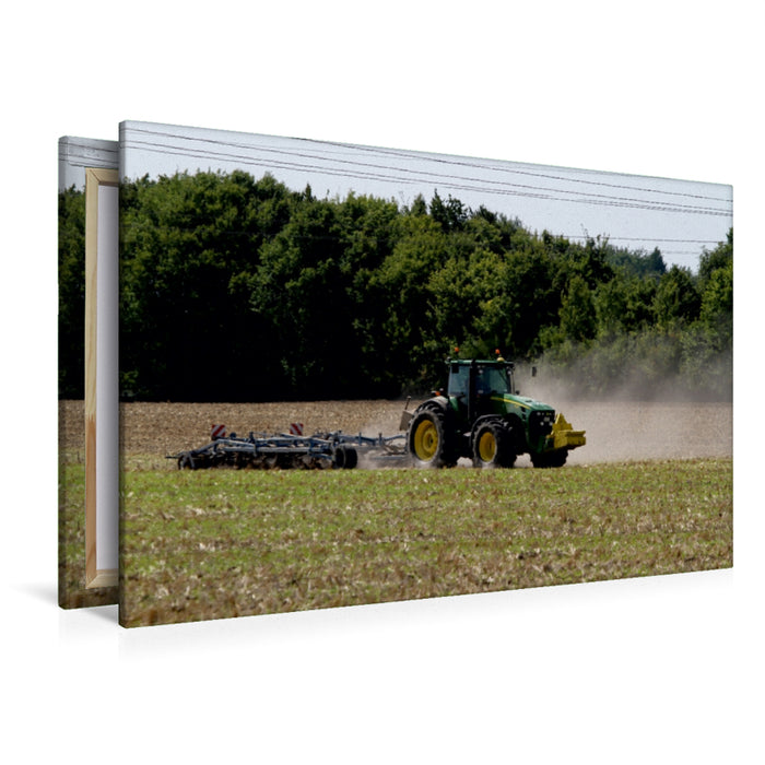 Premium Textil-Leinwand Ein Motiv aus dem Kalender Landmaschinen zum Anfassen nah