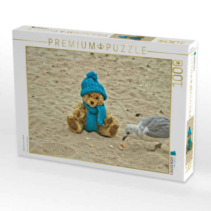 Teddy Sammy am Strand - CALVENDO Foto-Puzzle'