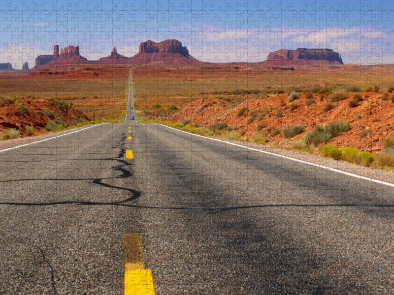 Highway 163 zum Monument Valley - CALVENDO Foto-Puzzle'
