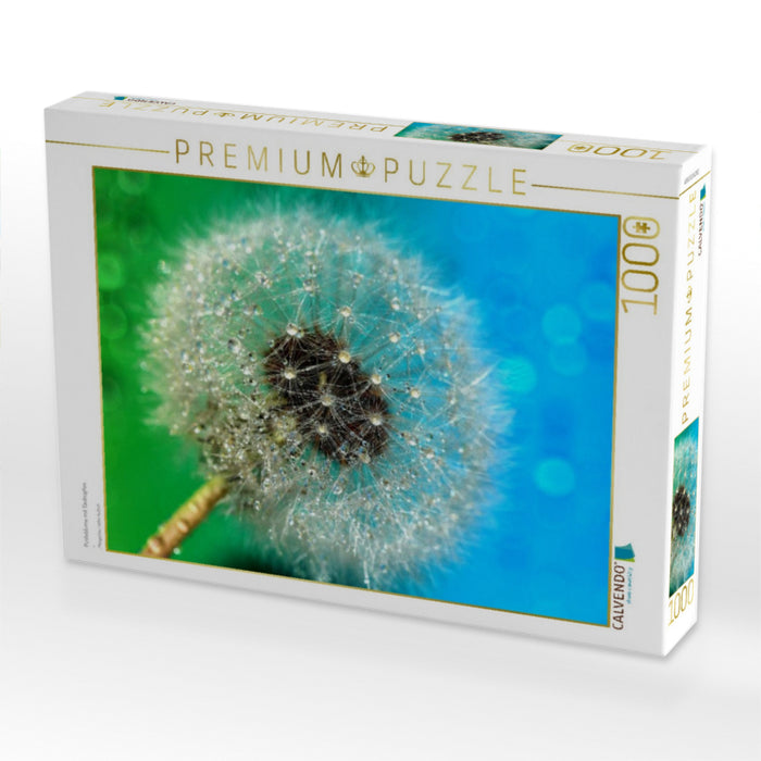 Pusteblume mit Tautropfen - CALVENDO Foto-Puzzle'