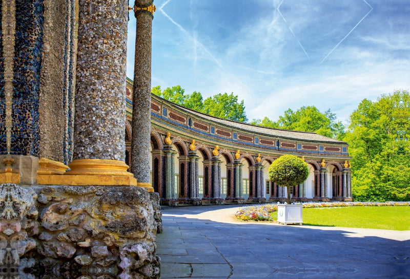 Premium Textil-Leinwand Neues Schloss Eremitage