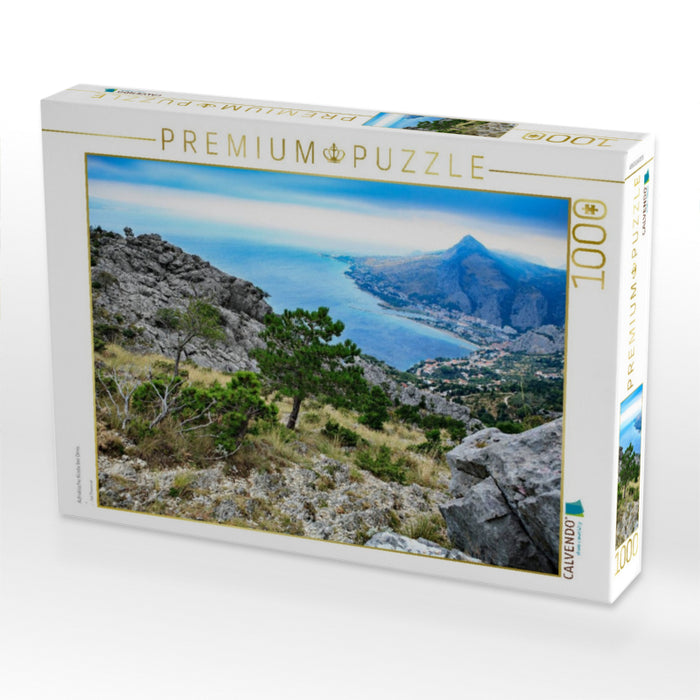 Adriatische Küste bei Omis - CALVENDO Foto-Puzzle'
