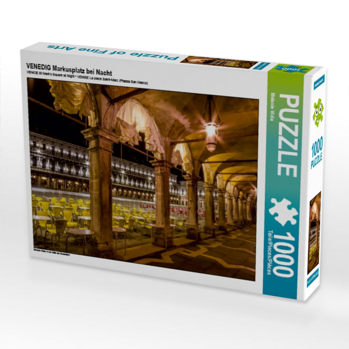 VENEDIG Markusplatz bei Nacht 1000 Teile Puzzle quer - CALVENDO Foto-Puzzle'