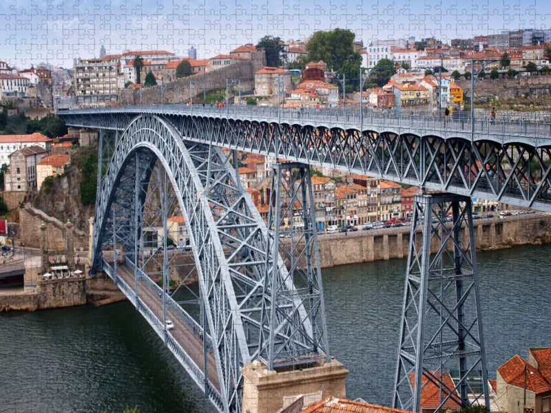 Porto - Brücke Ponte Dom Luís I - Portugal - CALVENDO Foto-Puzzle'