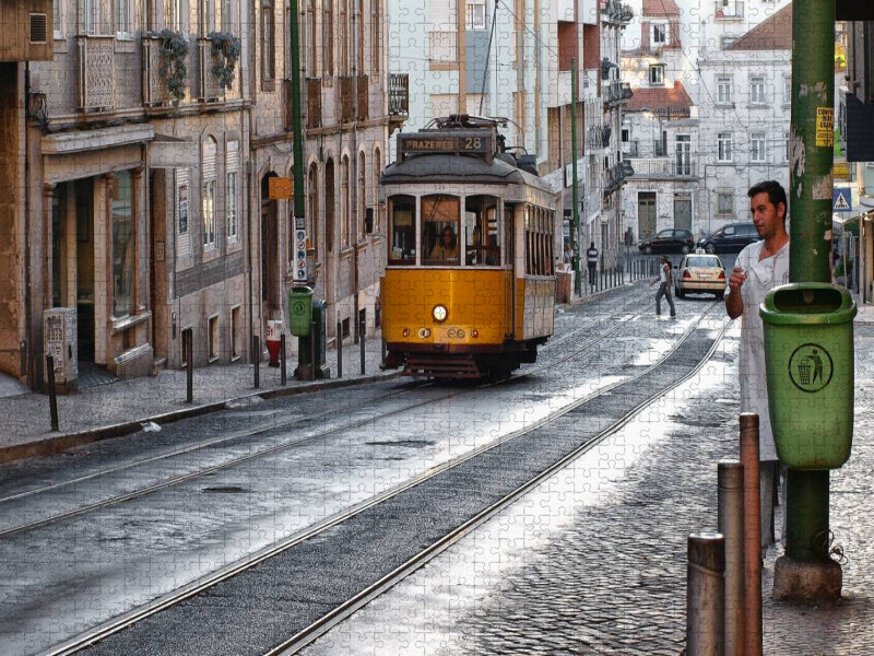 Lissabon - Linie 21 - Portugal - CALVENDO Foto-Puzzle'