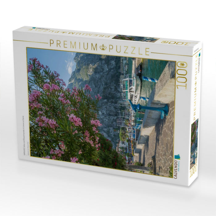 GARDASEE Hafen und Uferpromenade in Limone sul Garda - CALVENDO Foto-Puzzle'