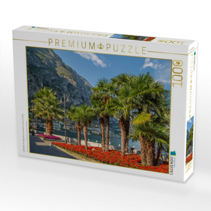 GARDASEE Prächtige Uferpromenade in Limone sul Garda - CALVENDO Foto-Puzzle'