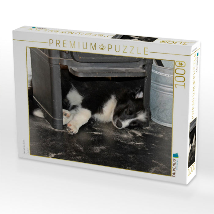 Yaris liebt den Kamin - CALVENDO Foto-Puzzle'