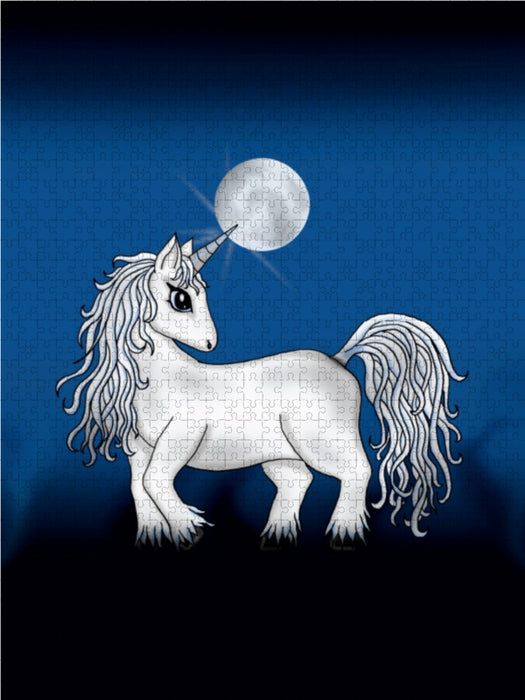 Einhorn 1000 Teile Puzzle hoch - CALVENDO Foto-Puzzle'