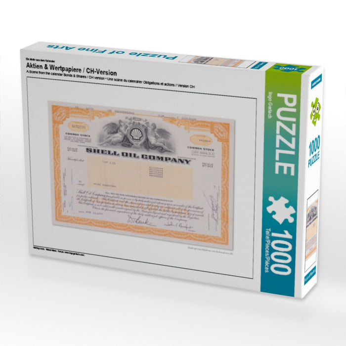Ein Motiv aus dem Kalender Aktien & Wertpapiere / CH-Version 1000 Teile Puzzle quer - CALVENDO Foto-Puzzle'