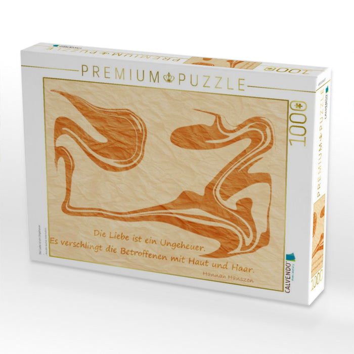 Die Liebe ist ein Ungeheuer - CALVENDO Foto-Puzzle'