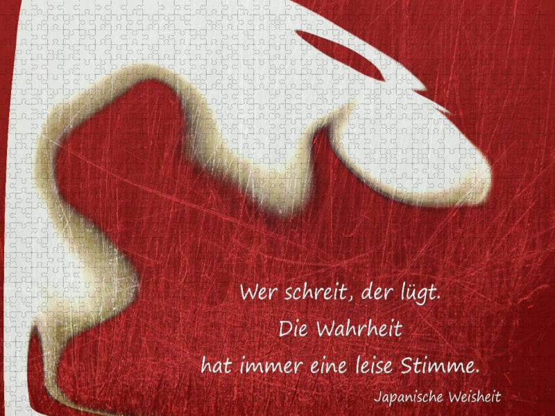Wer schreit, der lügt - CALVENDO Foto-Puzzle'