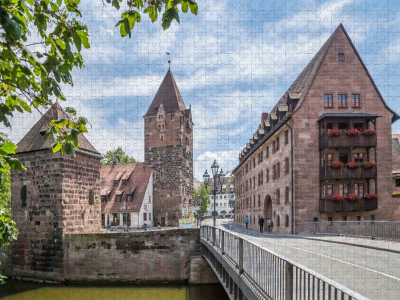 NÜRNBERG Heubrücke - CALVENDO Foto-Puzzle'