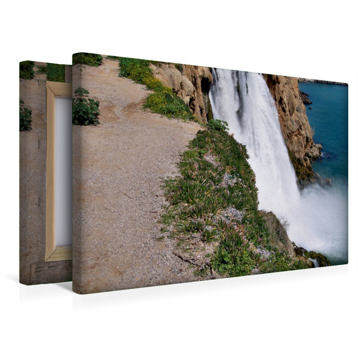 Premium Textil-Leinwand Wasserfall im Ortsteil Lala in Side