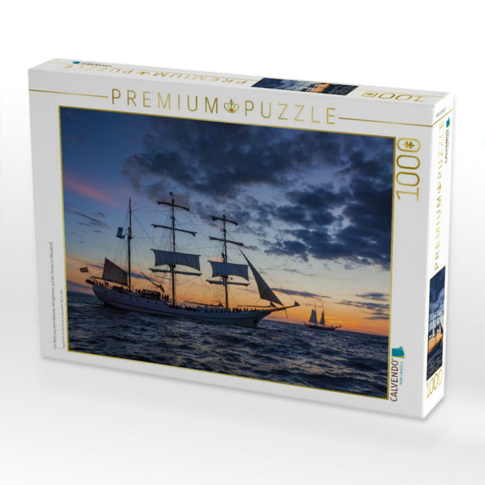 Ein Motiv aus dem Kalender Windjammer auf der Ostsee im Abendlicht - CALVENDO Foto-Puzzle'