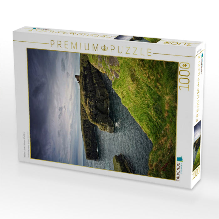 Old Wick Castle, Caithness, Schottland - CALVENDO Foto-Puzzle'