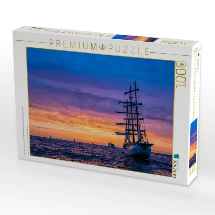 Ein Motiv aus dem Kalender Windjammer auf der Ostsee im Abendlicht - CALVENDO Foto-Puzzle'