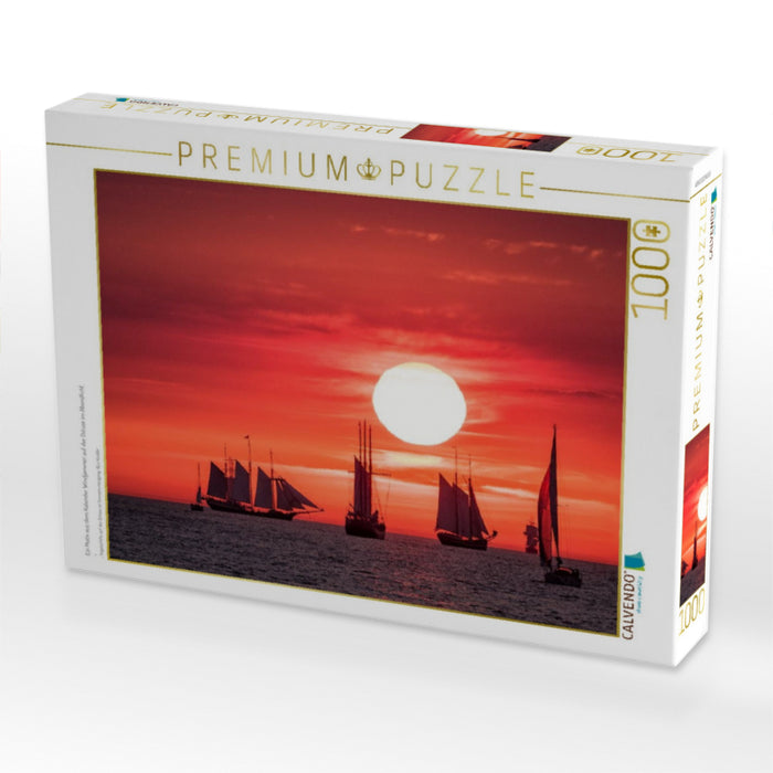 Ein Motiv aus dem Kalender Windjammer auf der Ostsee im Abendlicht - CALVENDO Foto-Puzzle'