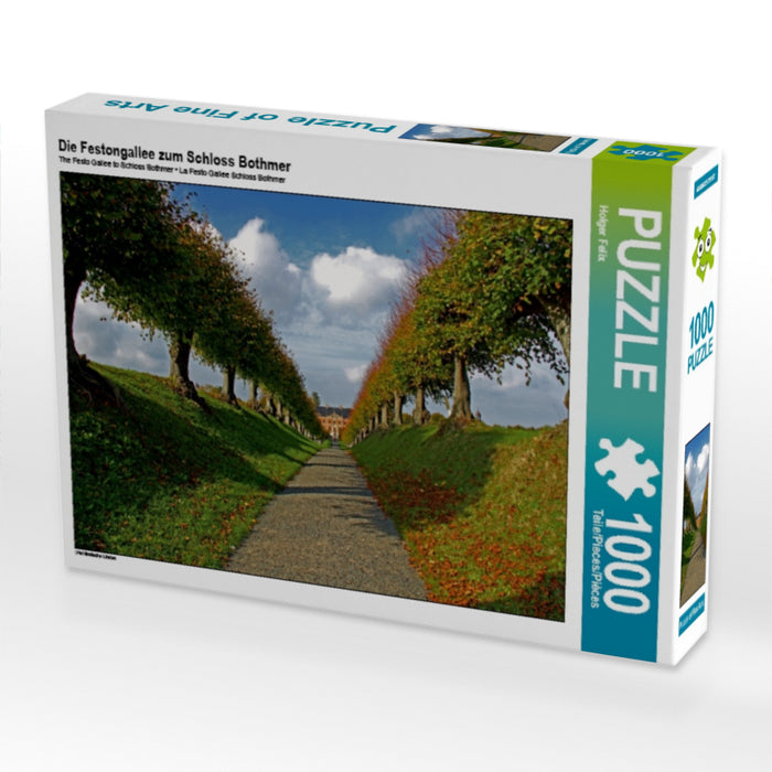 Die Festongallee zum Schloss Bothmer 1000 Teile Puzzle quer - CALVENDO Foto-Puzzle'
