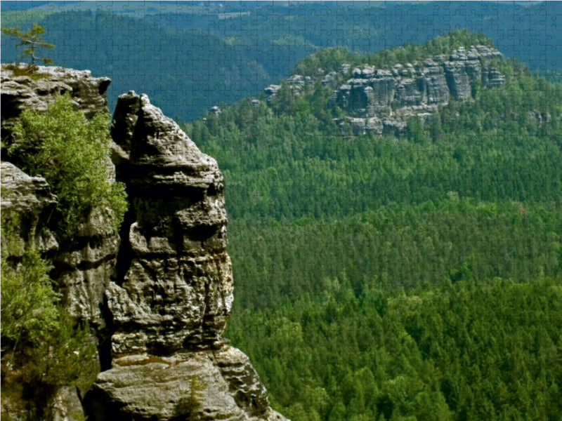 Blick zum hinteren Raubschloss 1000 Teile Puzzle quer - CALVENDO Foto-Puzzle'