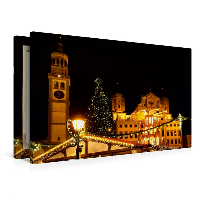 Premium Textil-Leinwand Christkindlesmarkt Augsburg, Germany